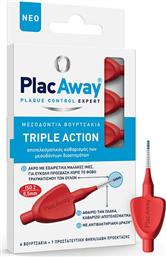 PlacAway Triple Action Μεσοδόντια Βουρτσάκια 0.5mm Κόκκινα 6τμχ από το Pharm24