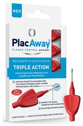 PlacAway Triple Action Μεσοδόντια Βουρτσάκια 6τμχ