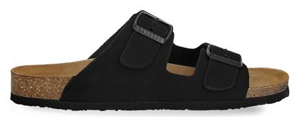 Plakton Δερμάτινα Γυναικεία Σανδάλια Nubuck Black από το Fashion Project