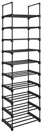 Πλαστική με 10 Ράφια Black 45x30x174cm LSA25BK
