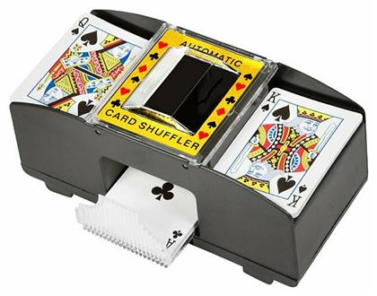 Platinum Games Ηλεκτρονικός Διανομέας Καρτών Πλαστικός Μαύρος 21x11.5εκ. για 2 Τράπουλες