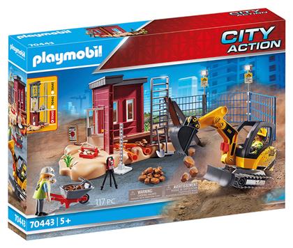 Playmobil City Action Mini Excavator with Building Section για 5 ετών