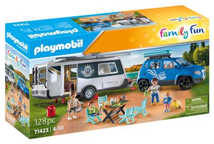 Playmobil Family Fun Οικογενειακές Διακοπές Με Ρυμουλκούμενο Τροχόσπιτο για 4-10 ετών