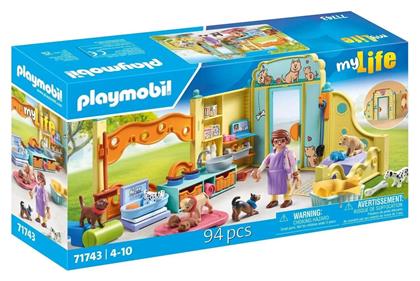 Playmobil MyLife Σταθμός Φροντίδας Κουταβιών για 4-10 ετών