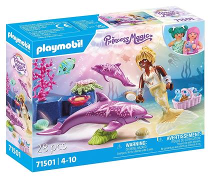 Playmobil Princess Magic Γοργόνα Με Δελφίνια για 4-10 ετών