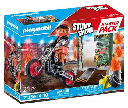 Playmobil Stunt Show Ακροβατικά με Μηχανή Motocross για 4-10 ετών