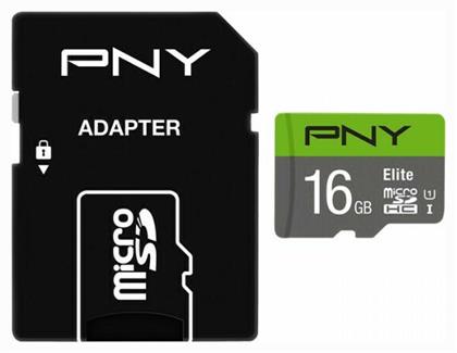 PNY Elite microSDHC 16GB Class 10 U1 UHS-I από το Public