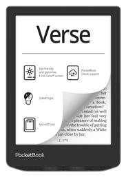 Pocketbook Verse με Οθόνη Αφής 6'' (8GB) Γκρι