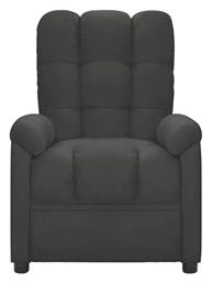 Πολυθρόνα Relax Massage με Υποπόδιο Σκούρο Γκρι 74x99x102cm