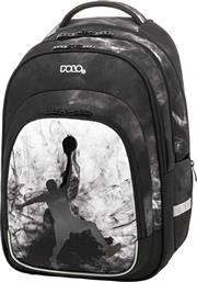 Polo Backpack Teen Age Σχολική Τσάντα Πλάτης Δημοτικού σε Μαύρο χρώμα Μ33 x Π25 x Υ45cm από το Moustakas Toys