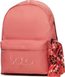 Polo Original 600D Σχολική Τσάντα Πλάτης Γυμνασίου - Λυκείου σε Ροζ χρώμα Μ32 x Π18 x Υ40cm από το Plaisio