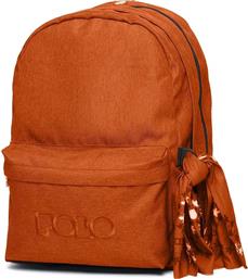 Polo Original Double 600D Σχολική Τσάντα Πλάτης Γυμνασίου - Λυκείου σε Πορτοκαλί χρώμα Μ32 x Π23 x Υ40cm από το Troumpoukis
