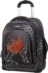Polo Rolleto Basketball Σχολική Τσάντα Τρόλεϊ Δημοτικού Πολύχρωμη Μ33 x Π23 x Υ42cm από το Moustakas Toys