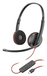 Poly Blackwire 3220 On Ear Multimedia Ακουστικά με μικρόφωνο και σύνδεση USB-C / USB-A