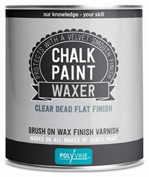 Polyvine Chalk Paint Waxer Κερί για Χρώμα Κιμωλίας Clear Dead Flat Διάφανο 500ml