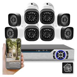 Power Force Σύστημα Παρακολούθησης 8 Καμερών CCTV 1080p