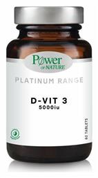 Power Health Platinum Range D-Vit 3 Βιταμίνη για Ανοσοποιητικό 5000iu 60 ταμπλέτες