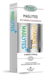 Power Of Nature Maglytes with Magnesium & Electrolytes & Vitamin C 500mg Stevia 40 αναβράζοντα δισκία από το Pharm24