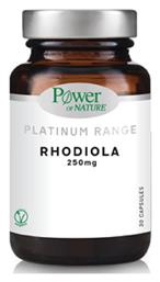 Power Of Nature Platinum Range Rhodiola 250mg 30 κάψουλες Energy