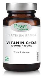 Power Of Nature Platinum Range Vitamin C+D3 1000mg/1000iu 30 ταμπλέτες από το Pharm24