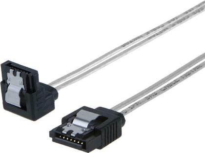 Powertech 7-Pin SATA III male - 7-Pin SATA III male Angle (90°) Cable 0.5m Γκρι (CAB-W033)