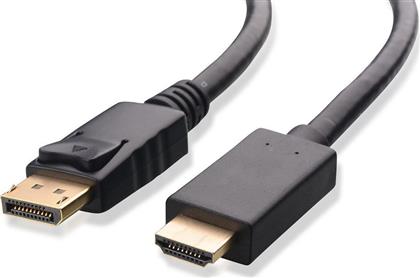 Powertech Cable DisplayPort male - HDMI male 2m (10260) από το Public