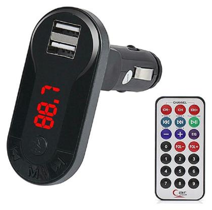 Powertech FM Transmitter Αυτοκινήτου T26 με MicroSD / USB