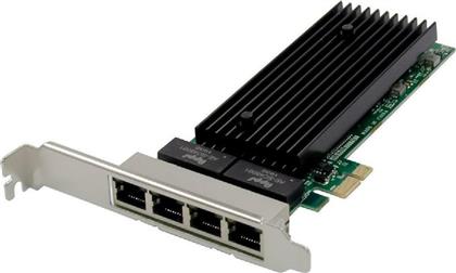 Powertech Κάρτα PCIe σε 4 θύρες Ethernet