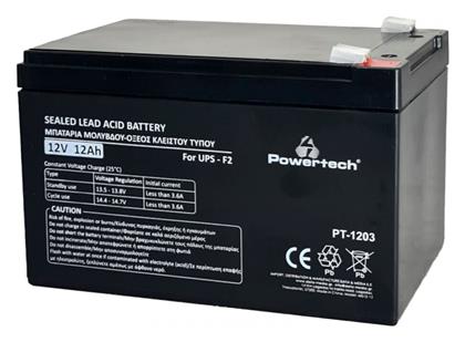 Powertech με Χωρητικότητα 12Ah και Τάση 12V PT-1203 1τμχ