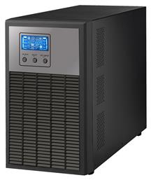 Powertech UPS On-Line 2000VA 1600W με 2 Schuko Πρίζες