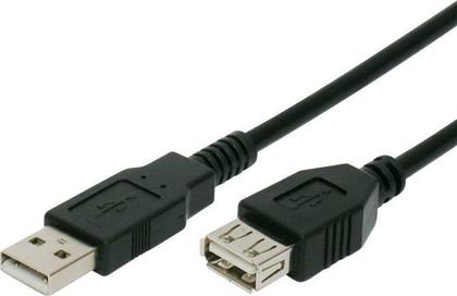 Powertech USB 2.0 Cable USB-A male - USB-A female Μαύρο 1.5m (CAB-U011) από το Public