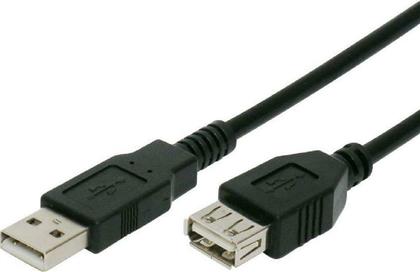 Powertech USB 2.0 Cable USB-A male - USB-A female Μαύρο 3m (CAB-U012) από το Public