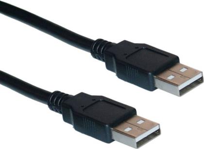 Powertech USB 2.0 Cable USB-A male - USB-A male Μαύρο 1.5m (CAB-U015)