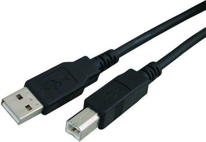 Powertech USB 2.0 Cable USB-A male - USB-B male Μαύρο 1.5m (CAB-U016)