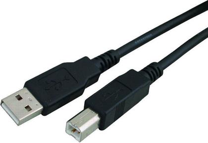 Powertech USB 2.0 Cable USB-A male - USB-B male Μαύρο 3m (CAB-U050)