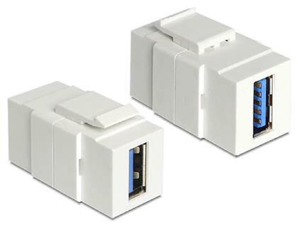 Powertech USB 3.0 Adapter για Patch Panel Λευκό