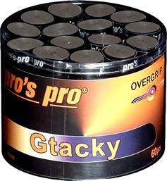 Pro's Pro GTacky Overgrip Μαύρο 60τμχ από το E-tennis