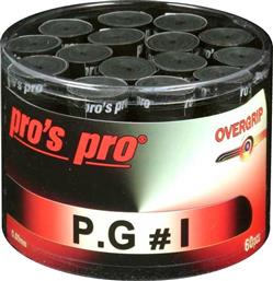 Pro's Pro P.G 1 Tennis Overgrips x 60 Black