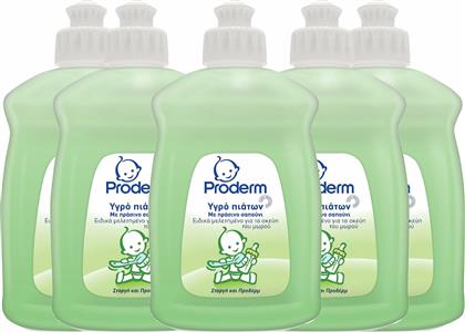 Proderm Βρεφικό & Βιολογικό Υγρό Πιάτων με Άρωμα Πράσινο Σαπούνι 5x500ml από το Pharm24