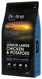 Profine Junior Large 15kg Ξηρά Τροφή για Κουτάβια Μεγαλόσωμων Φυλών με Κοτόπουλο και Πατάτες από το Plus4u