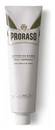 Proraso White Κρέμα Ξυρίσματος με Πράσινο Τσάι & Βρώμη για Ευαίσθητες Επιδερμίδες 150ml