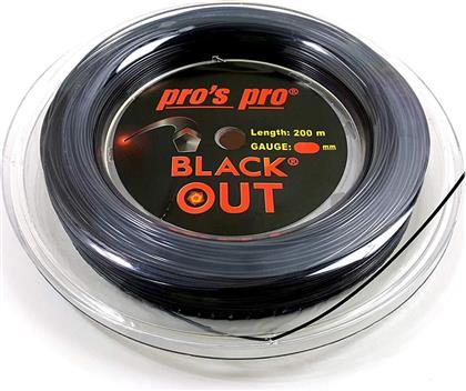 Pros Pro Blackout Tennis String (1.24mm, 200m) Black