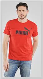 Puma Ανδρικό T-shirt Κόκκινο με Λογότυπο από το Outletcenter