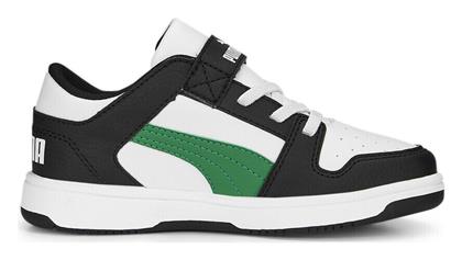 Puma Αθλητικά Παιδικά Παπούτσια Μπάσκετ Rebound Layup White / Black / Green από το SportsFactory