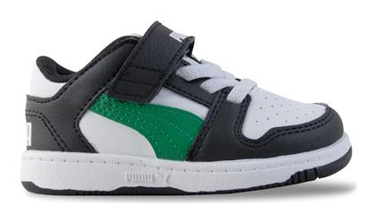 Puma Αθλητικά Παιδικά Παπούτσια Μπάσκετ Rebound Layup White / Black / Green από το Outletcenter