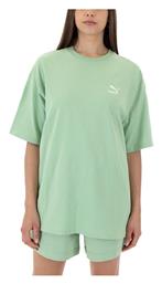 Puma Better Classics Logo Γυναικείο Oversized T-shirt Πρασινο από το Z-mall