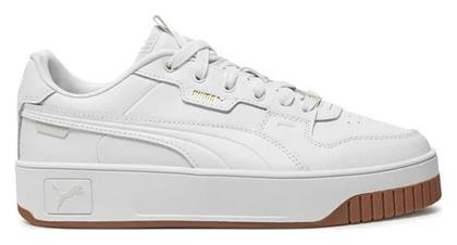 Puma Carina Street Lux Γυναικεία Flatforms Sneakers Λευκό