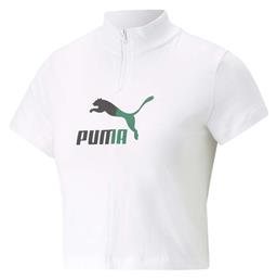 Puma Classics Archive Remastered Κοντομάνικο Crop Top Λευκό από το Z-mall