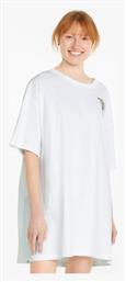 Puma Downtown Καλοκαιρινό Mini T-shirt Φόρεμα Λευκό