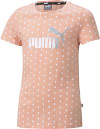 Puma Παιδικό T-shirt για Κορίτσι Ροζ Ess Dotted Tee από το MybrandShoes
